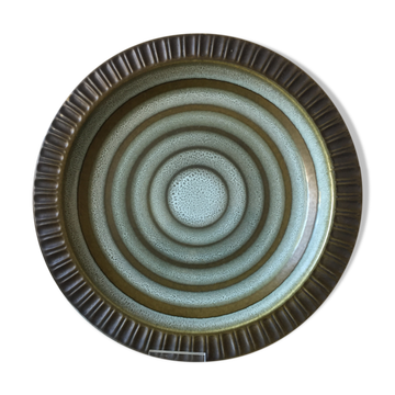 Assiette Knabstrup Denmark 1960’s Glazed Ceramic Decorative plate
