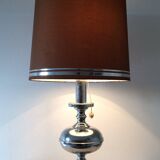 Large Mid-Century Italian Chrome Table Lamp, 1960s