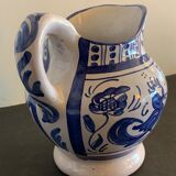 Domingo Punter blue ceramic pitcher, Teruel, 1960