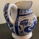 Domingo Punter blue ceramic pitcher, Teruel, 1960