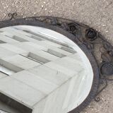 Art Deco oval mirror