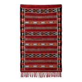 Tapis kilim ethnique rouge, Maroc