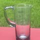 elegant water or orangeade pitcher in smoked glass from the 1970s - 25 cm
