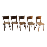 Set of 5 Hiller bistro chairs