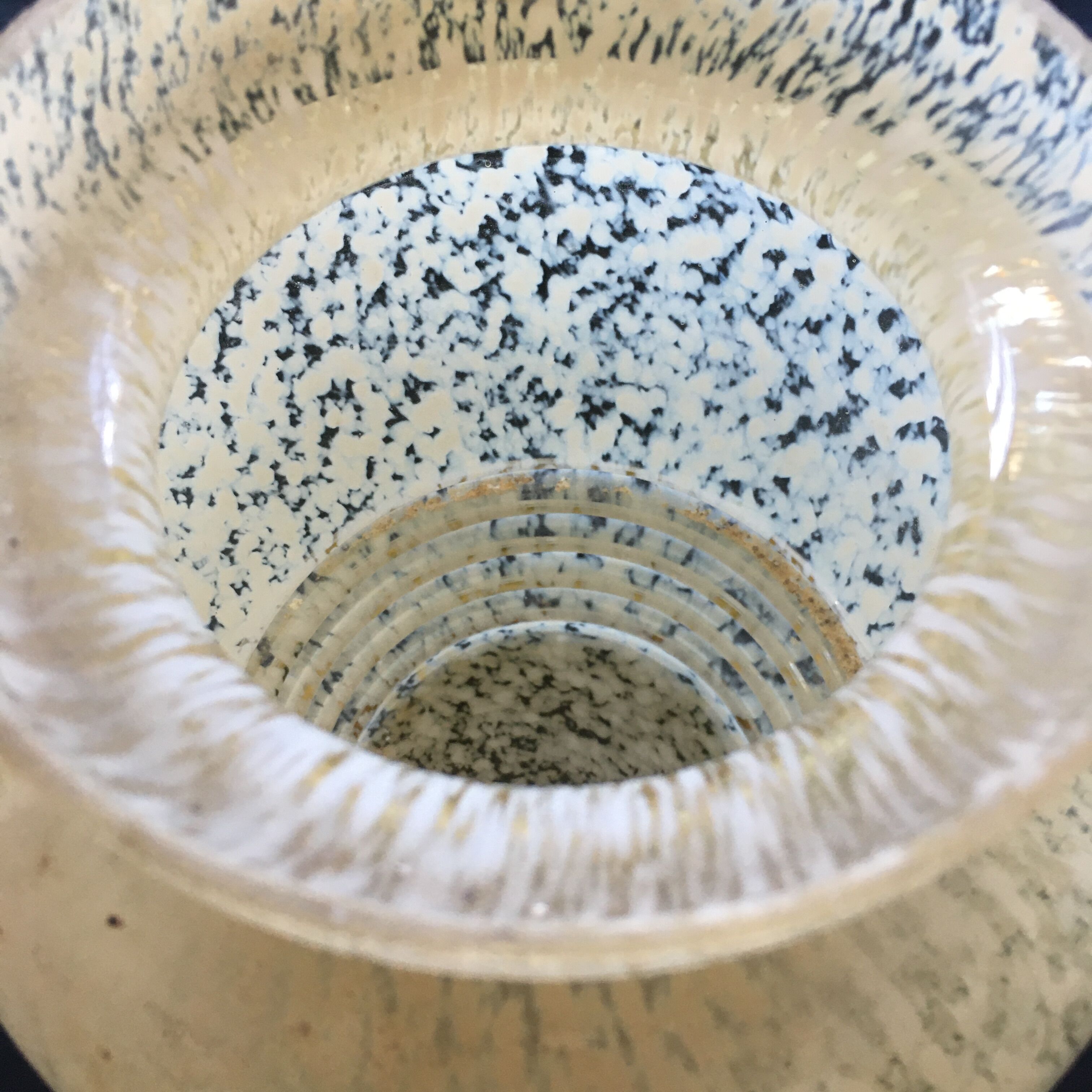 Art Deco style speckled vase