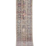 Vintage Turkish rug from Oushak, handwoven 66x730 cm