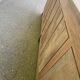 Stripped oak enfilade from 1950, 232cm.