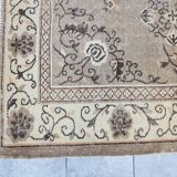 Oushak Vintage Floral Handmade Rug sku882