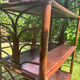 Vintage rattan bookshelf