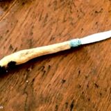 Couteau à fromage manche patte de chevreuil
