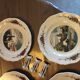 Ensemble de 6 assiettes plates & 6 portes couteaux Obernai