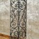 Old iron door grille window grille