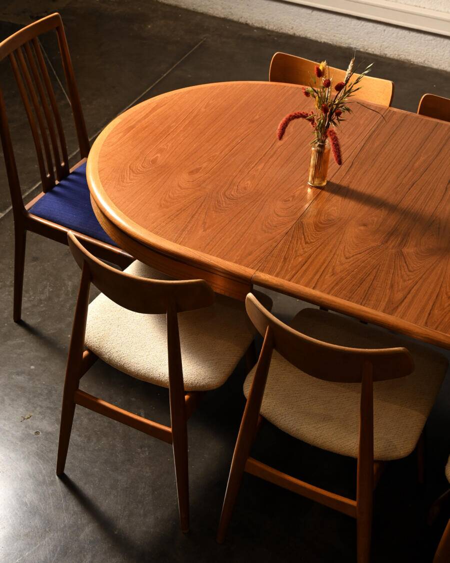 Table en teck 4 rallonges