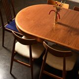 Table en teck 4 rallonges