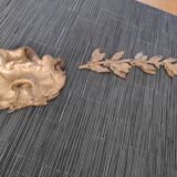 Ancien fronton / bas relief métal doré