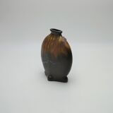 Gilbert Méténier's flamed sandstone newt bottlened vase