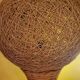 Large lamp made of rattan and rope