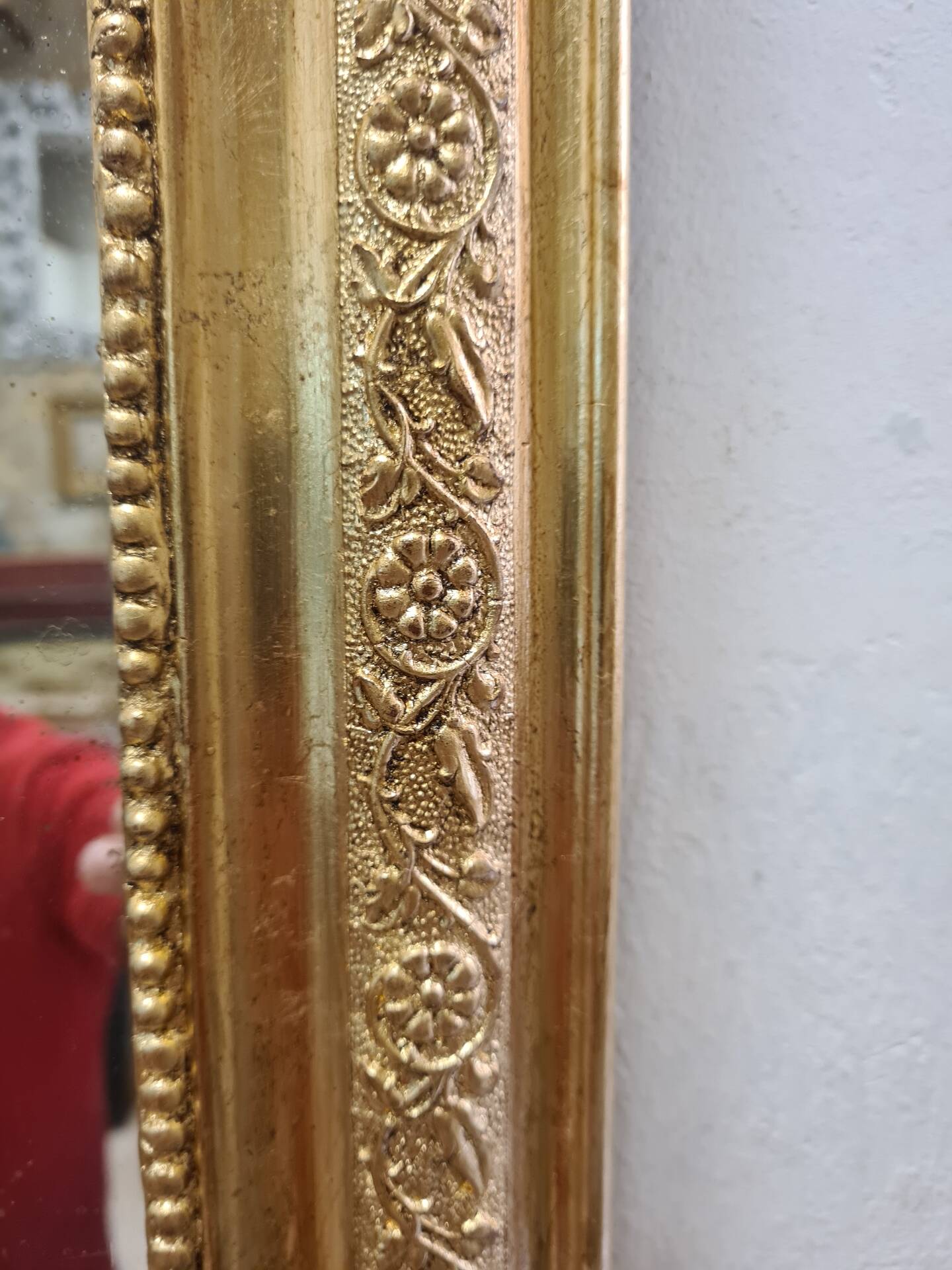 Miroir ancien doré Louis Philippe