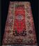 Persian Carpet 235 x 130 cm Hamadan Hand-Knotted Wool c1960