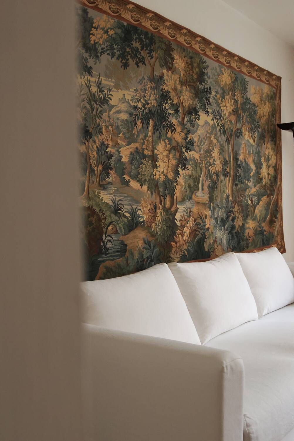 Antique wall tapestry