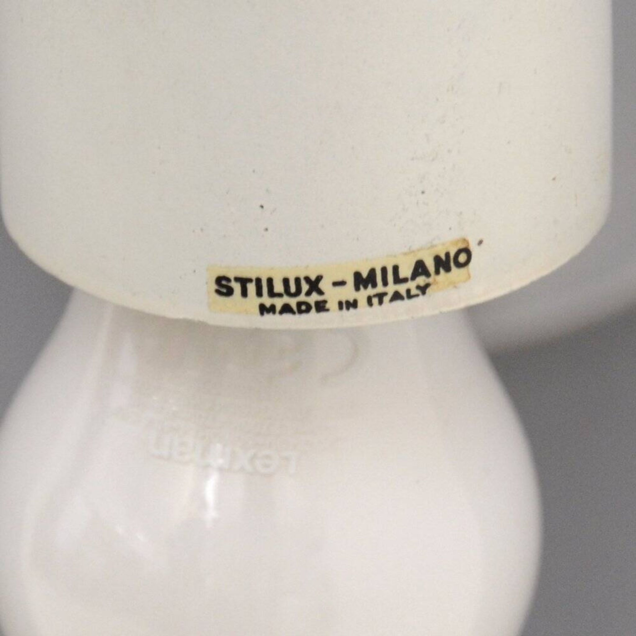 Wall lamp with glass diffuser by Stilux Milano, 1960s.