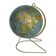 Vintage 1960 terrestrial globe by Girard Barrère in cream - 35 cm