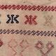 Ancien chemin de Kilim étroit turc 114x50 cm shabby chic, kelim vintage