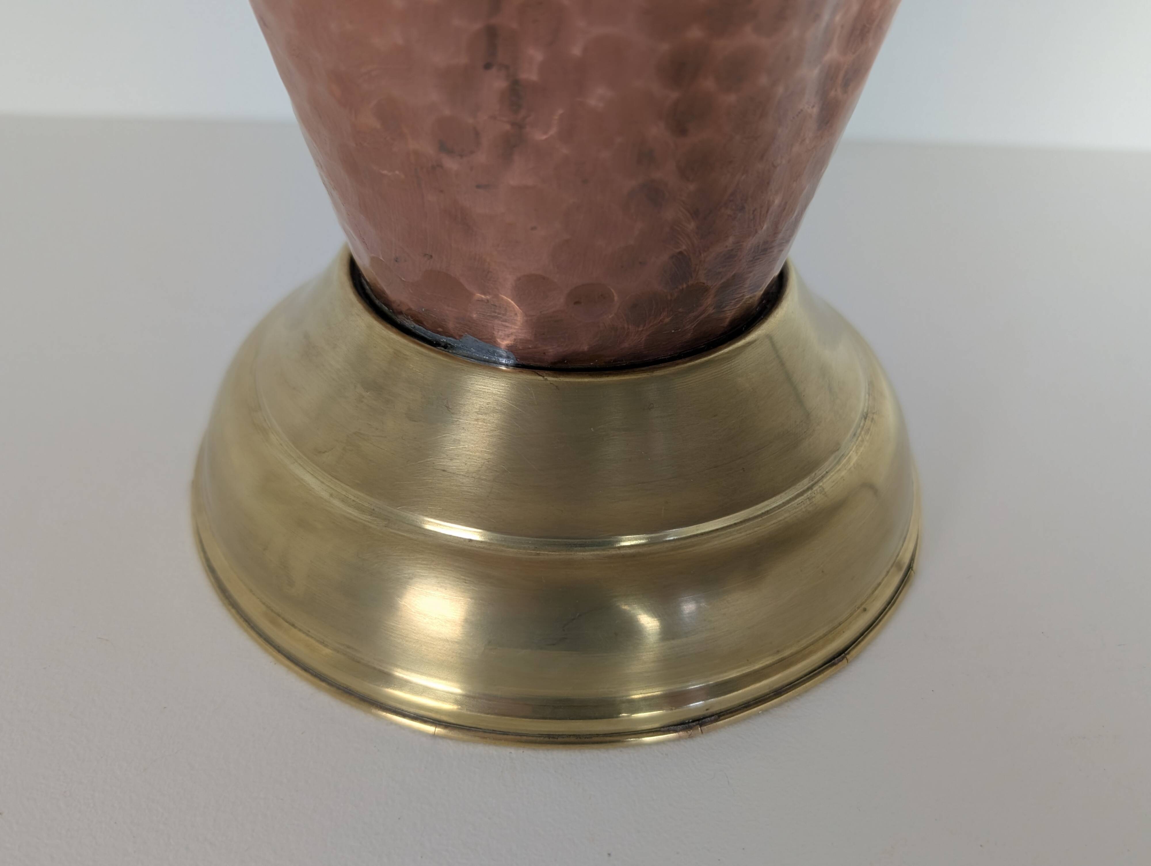 Copper and brass umbrella stands