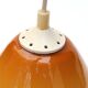 Suspension opaline jaune moutarde, années 70