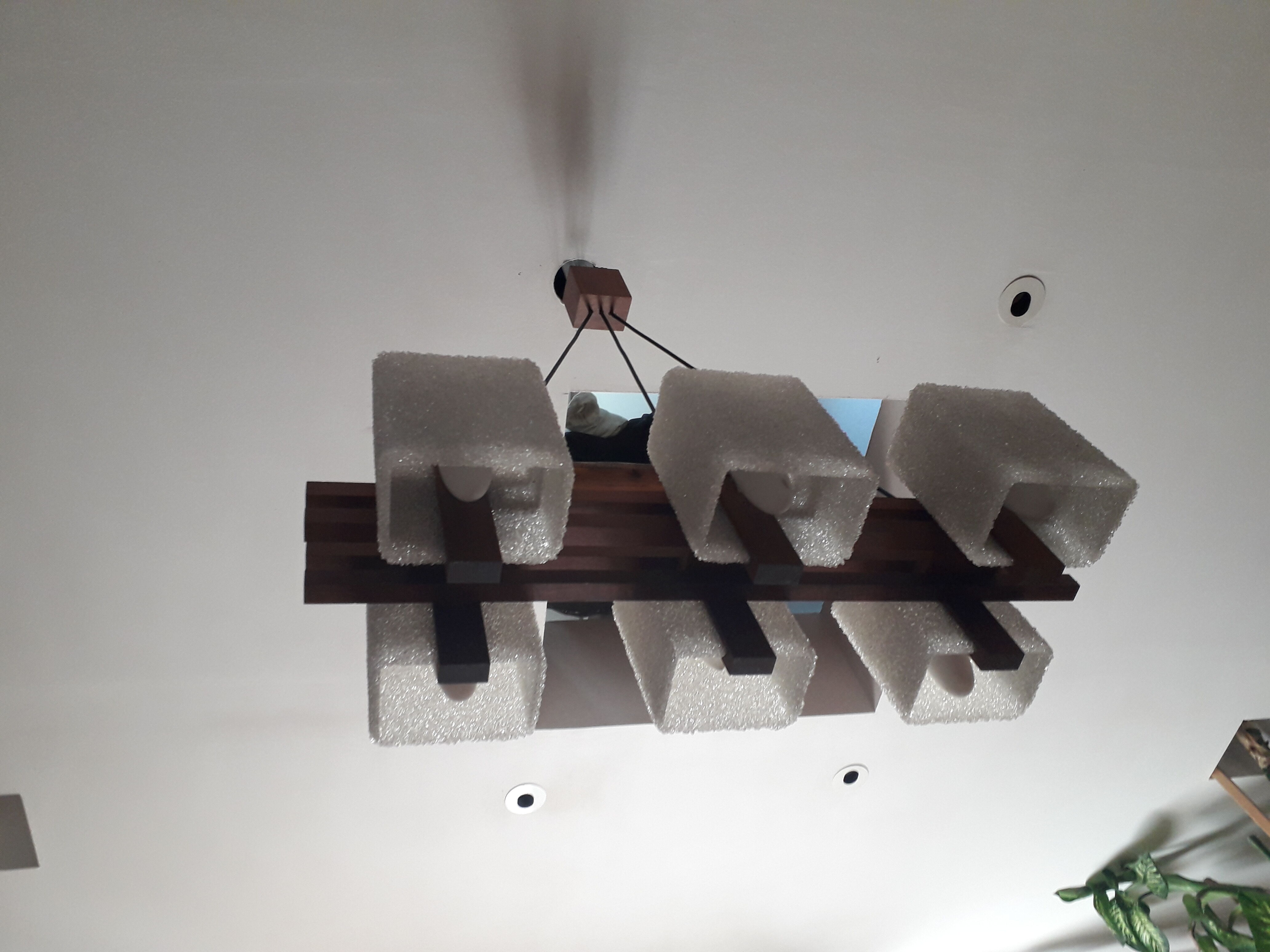 Scandinavian teak and perspex 60's