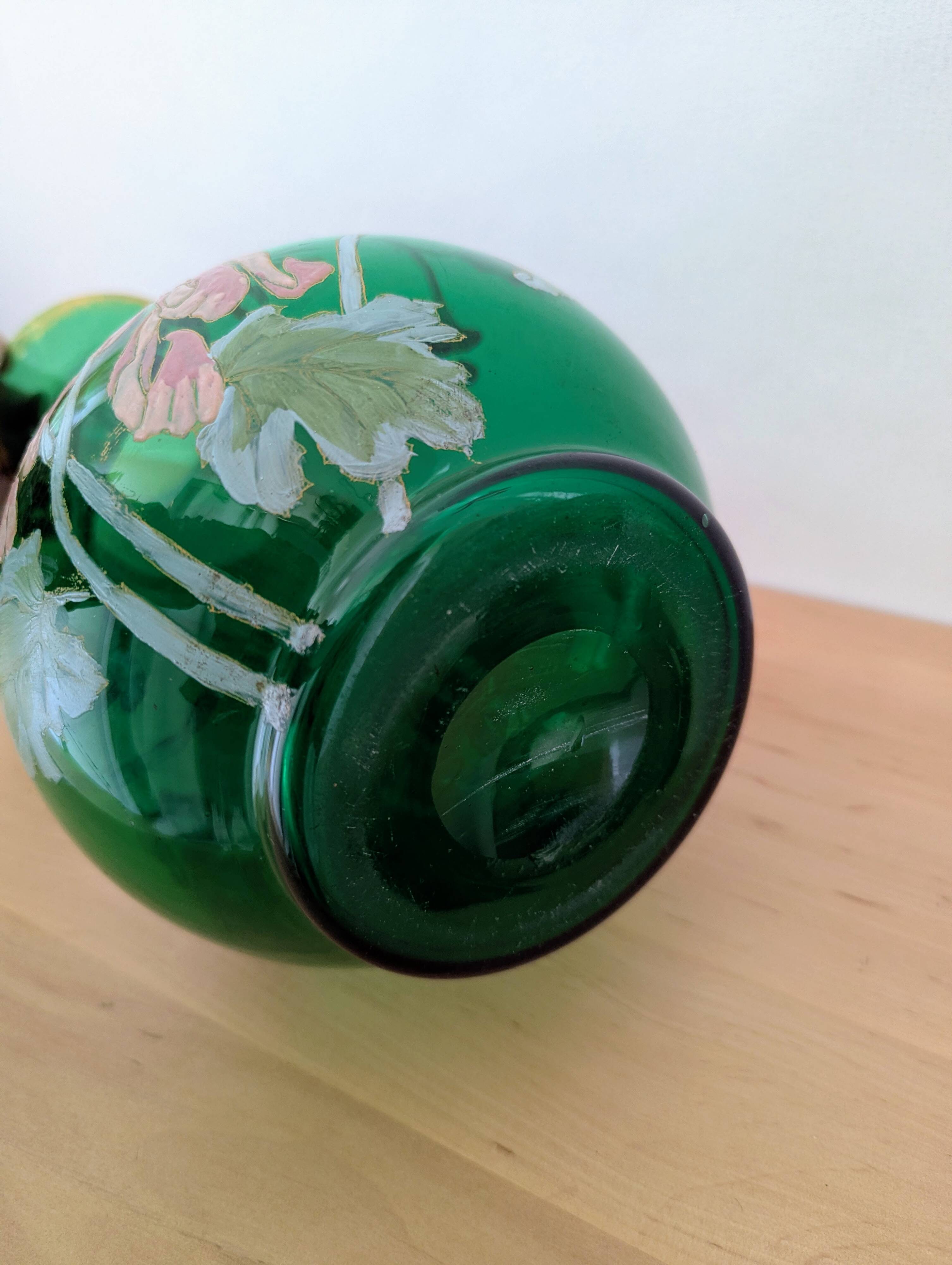 Art Nouveau vase in hand-painted blown glass – Legras style