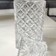 Whiskey decanter in bohemian crystal. boho-chic style. cross/diamond patterns. floral decor. high 25.5 cm