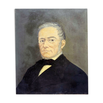 Tableau XIXème "L'homme au regard doux"