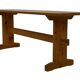 Vintage Scandinavian pinewood bench from the 1960's modern design