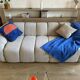 Two-seater sofa - contemporary design - as new condition