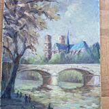Notre Dame de Paris painting
