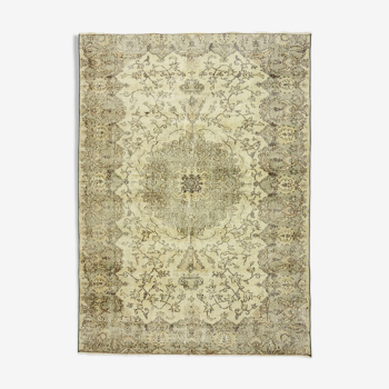 Anatolian handmade vintage rug 235 cm x 167 cm