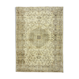 Anatolian handmade vintage rug 235 cm x 167 cm