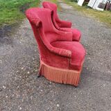 Paire de Fauteuils Crapaud Napolèon III
