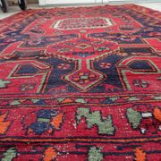 Tapis persan Hamadan antique des années 1930 160 cm x 241 cm