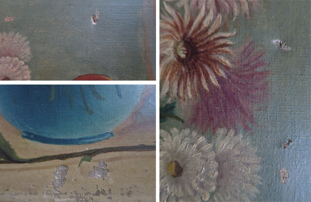Old paintings of dahlias