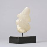 White stone sculpture by v.bee, switzerland