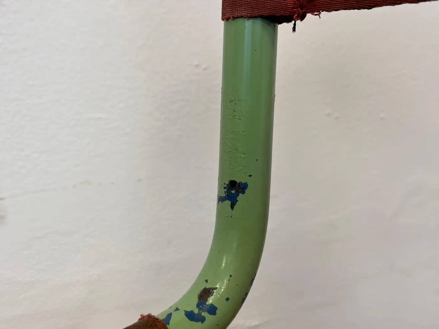 Rare Bauhaus Mart Stam tubular chair by Thonet / original green colour