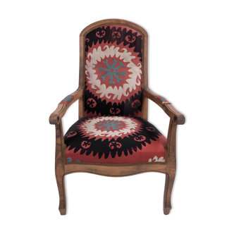 Suzani Armchair Suzani Embroidered Bergere Chairs