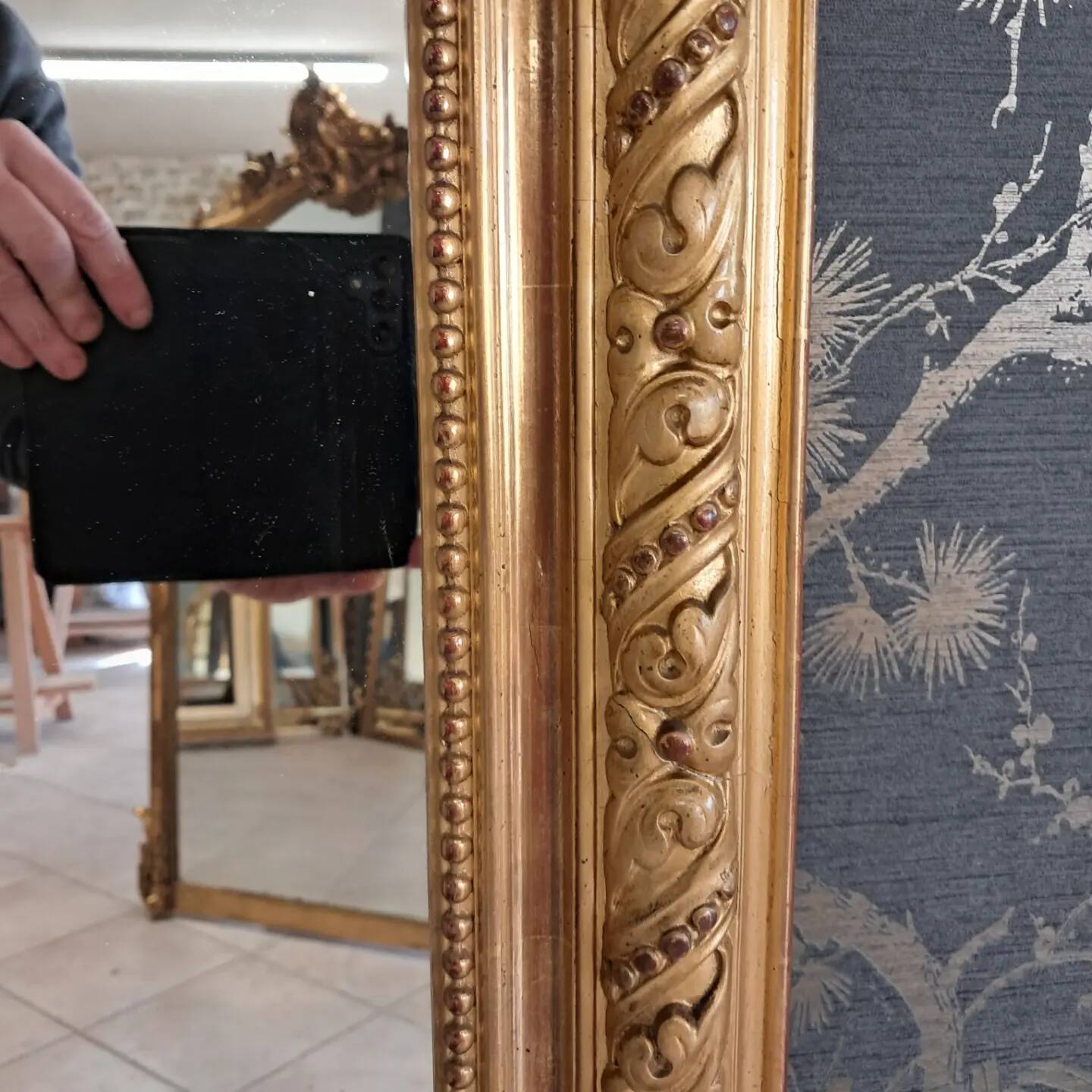 Mirror 19th century Louis XV style 159 x 112