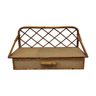 Rattan shelf