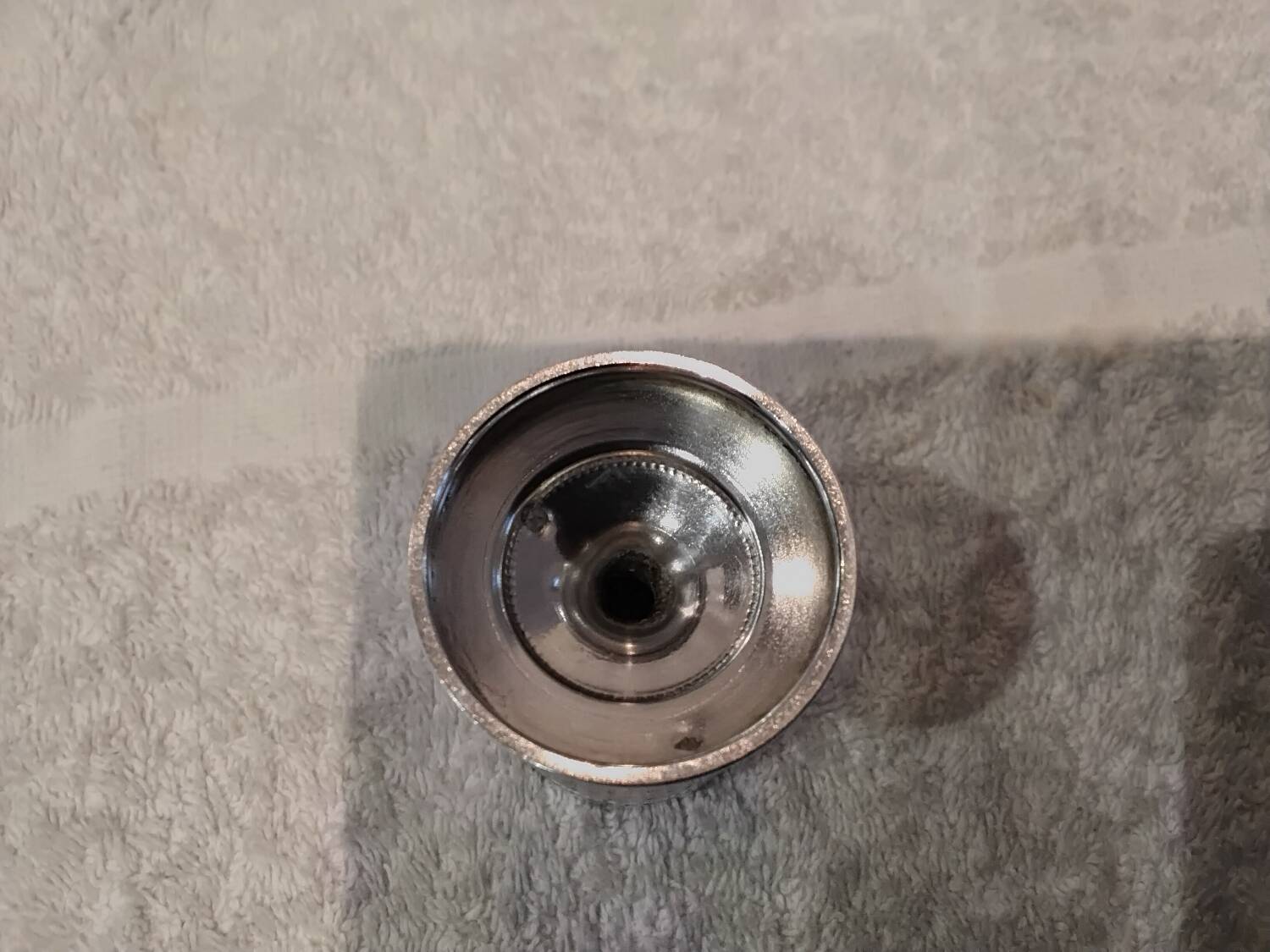 950 silver guilloche egg cup in the Louis XVI style, made by Paillard Freres silversmiths