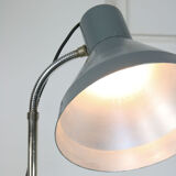 Vintage adjustable gooseneck industrial floor lamp, 70s