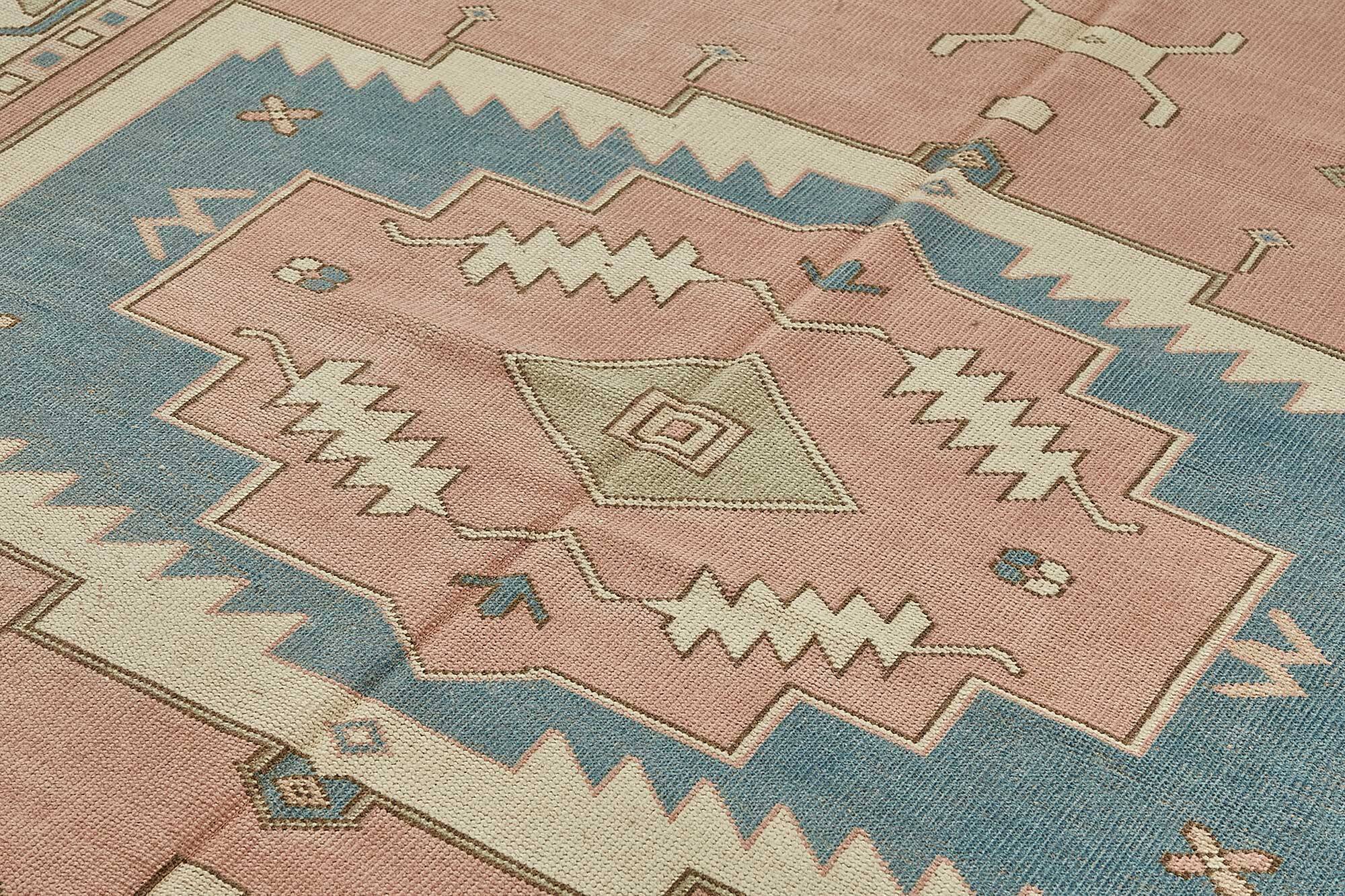 Turkish Vintage Anatolian Rug 228 cm x 291 cm