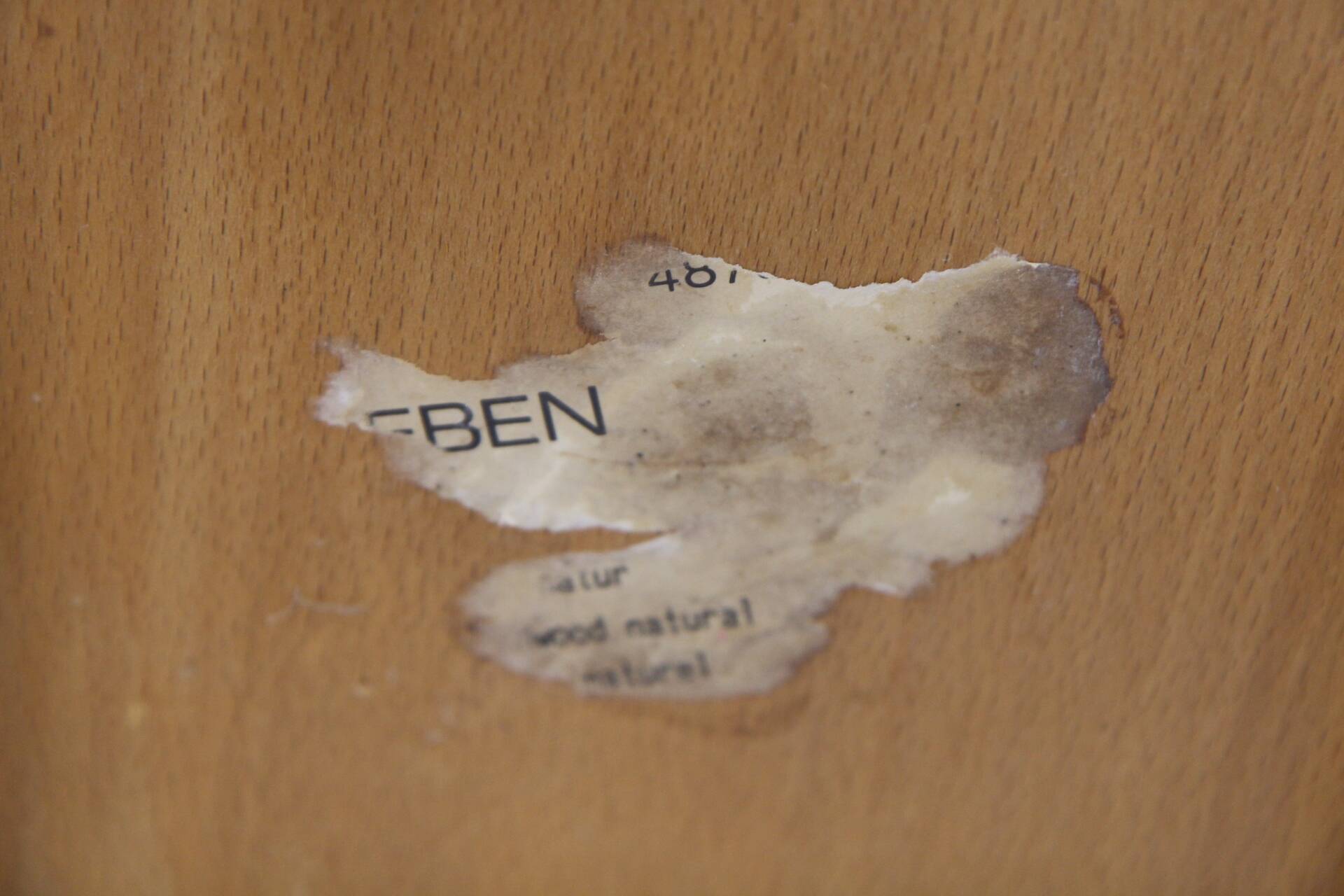 Set of 2 Scandinavian "Pinnstol" chairs in beech, Sweden, 1960